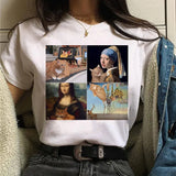 Harajuku Female Tshirt Gothic Flame Heart Print Short Sleeve Tops & Tees Fashion Casual T Shirt Women Clothing T-shirts