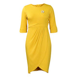 With Brooch Large-Size Women's Summer Temperament Tongle Elegant Folded