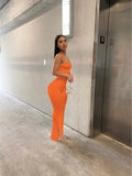 Summer Streetwear Backless Rompers Womens Jumpsuit 2023 White Black One Piece Outfits Green Sexy Bodycon Ladies Jumpsuit 425-1-Outfit