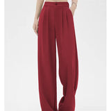 Pants Women Spring And Autumn 2025 New High Waist Hanging Feeling Loose Straight Broad Leg Pants Trousers Casual