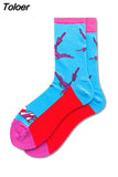 Fashion Combed Cotton Men Socks Colorful Comic Pattern Casual Happy Socks Funny Harajuku Novelty Calcetines