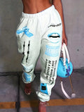 And Winter Explosion Of Women's Clothing 2025 New Printing Fashion Loose Waist Sports Leisure Harun Pants