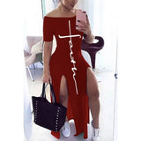 Dress Short Sleeve Maxi Dresses for Women Off Shoulder Spring Summer Plus Size Casual Long Boho Dress Vestido