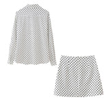 New Wave Spot Printed Shirt 2328125 Miniskirt 2496125-Outfit