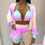 New Explosion Women's Long-Sleeved Commuting Three-Piece Shorts