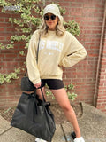 Name Printed Sweatshirts for Women 2024 Autumn Winter Long Sleeve O-Neck Pullovers Tops Retro Loose Casual Sweatshirts Tops-Outfit