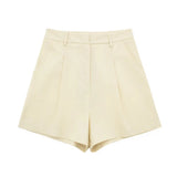 Vest 99293210 Blended High Waist Casual Shorts 9929221 Suit-Outfit