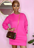 Casual Solid Plain Crewneck Long Sleeve Shirt