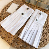 Fashion Pleated Gloves Women Flared Cuffs All-match Basic Clothes Accessories 2020