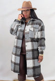 Casual Plaid Turndown Collar Long Sleeve Loose Blouse