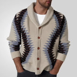 And Winter New Men's Retro T-Shirt Jacket Knitted Long Sleeve Thick Sweater