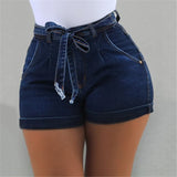 Shorts Women Summer High Waist Jeans Fashion Woman Skinny Short Pants Sexy Ladies Casual Washed Denim