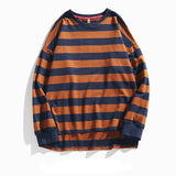 Casual Brand Men's Long Sleeve T-Shirt Men Comfortable Wild Stripe T-Shirts Male Casual Bottoming Tee Shirt