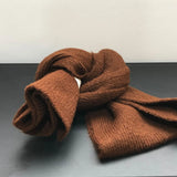 Women's 2022 Winter New Knit Scarf Korean Warm Keeping Wool Neck Scarfs 21*164