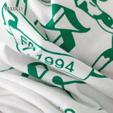 2024 Summer Niche Luxury O-neck Pullovers Tops Small Crown Letter Printed Tee White Cotton Women's Short-sleeved T-shirt-Outfit