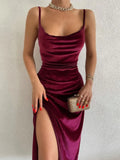 Sexy Straps Slit Midi