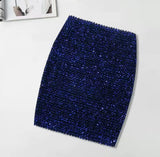 Bling Women Skirts Gold Sequin Mini Skirt OL Bodycon Pencil Skirt Short Wrap Skirt Streetwear Party Simple Spring