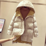 Winter Women Jacket Coats Parkas Women Down Cotton Hooded Overcoat Thick Warm Plus size Female Long Cotton Padded