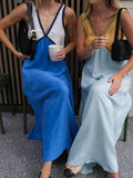 Fashion V-Neck Sleeveless Copper-Amino Dress New Spring And Summer