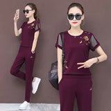 tracksuit 2 piece set women summer two piece set top and pants korean fashion clothing lounge wear 2022 womens clothes