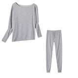 Hot Sales Of Pure Color Fashion Casual Tying Slanted Shoulder Sports Trousers Trousers Suit