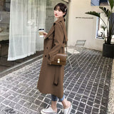 Windcoat Woman 2025 Spring And Autumn New Korean English Wind Long Short Jacket