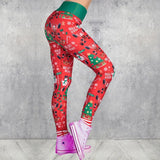 Trousers For Women Lady Casual Elasticity Skinny Leggins Mujer High Waist Workout Printing Stretchy Pants
