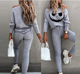 Women Jogger Winter Pants For Plus Size Top Sets Two Piece Set Women's 2022 Pants Suit Female Met Warm Tops