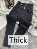 High Waist Women'S Trousers Denim Streetwear Jean Vintage Girls Jeans Woman Pants Pencil Slim Stretch Femme Pantalon