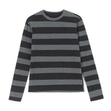 Loose Leisure Stripes Cotton Commuting Ins Long