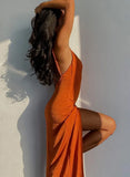 Sexy Straps Slit Long
