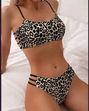Toloer New Sexy Leopard Print Split Two-Piece Sexy Bikini