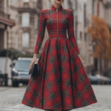 Wave Dress 2025 Summer Retro New Temperament Slim Dress