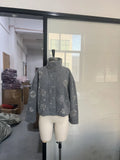 Autumn/Winter 2025 Fashion Personality Zipper Style Dazzling Dazzling Jacket Jacket This
