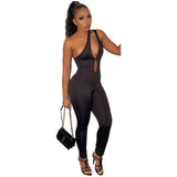 Sexy Strap Backless Hollow Out Skinny