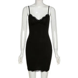 Summer Fashion Trend Women's New Sling Lace-Side Hip Repair Slimy