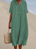 And Summer 2025 New Women's Clothing Hot Selling Explosive Casual Thin Dress Solid