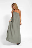 Fashion Oblique Shoulder Asymmetrical Open