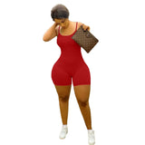 Jumpsuit Summer Solid Color Tight Casual