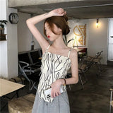 Women's Summer Thin Vest With A Bow Strap To The Bottom Of The Design Feel To Wear A