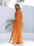 Women's Beach Vacation Shirt Sexy Sleeveless Dress Solid Color Open Fork