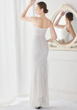Shining Sequins V Neck Strapless Slim Formal Cocktail Party