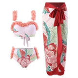 Toloer One-Piece Bikini Suit Women's Bikini Three-Piece