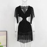 Hanging Neck Smeared Chest Split Beach Set Tuxedo Skirt 2025 New Summer Resort