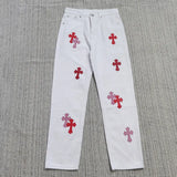 Printed Casual Trousers CH Vintage Li Weiss Bottom Version High Waist And Skinny Jeans-Outfit