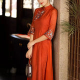 2023 New Spring, Summer, Tang Dynasty Dress, Chinese Style Women's Dress, Chinese Style, Chinese Style Tea Dress, Vintage Dress-Outfit