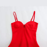 New Street Style Slim And Slim Medium And Long Version Suspender Dress 4661315-Outfit