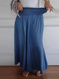 New Explosion Of Women's Fashion Casual To Hit The Broad Legs Tight Waist Bandwidth