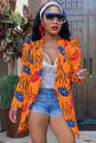 Print Turndown Collar Africa