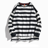 Casual Brand Men's Long Sleeve T-Shirt Men Comfortable Wild Stripe T-Shirts Male Casual Bottoming Tee Shirt